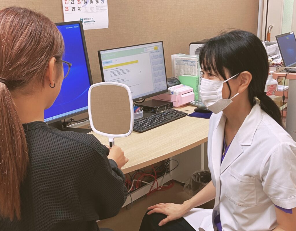 診察のようす